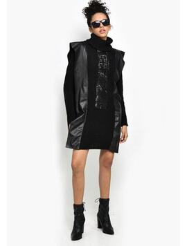 Rochie Pulover Dama AxyOne Negru